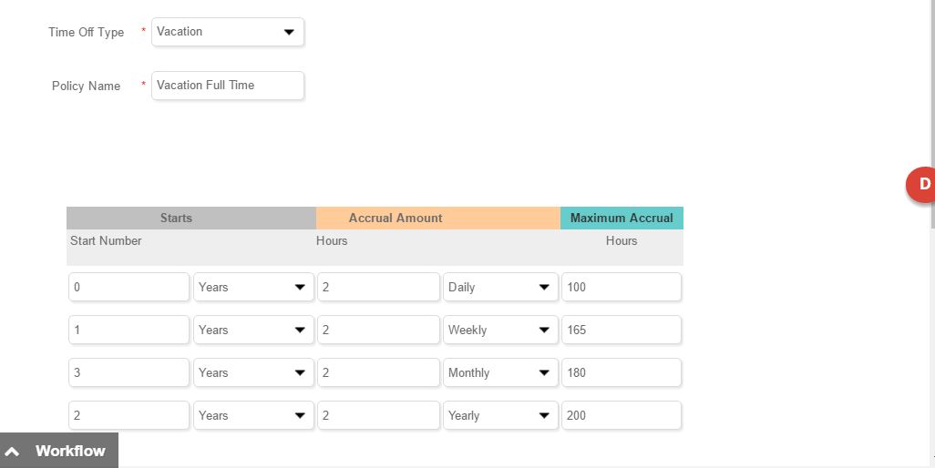 inbold Vacation Accruals